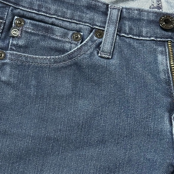 AG Adriano Goldschmied The Stilt Cigarette Leg Dark Stretch Denim Jeans - 25R - Picture 6 of 16